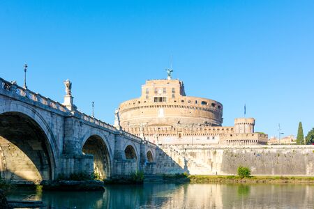 View of Castel Sant'Angelo in Rome. historic places to visit