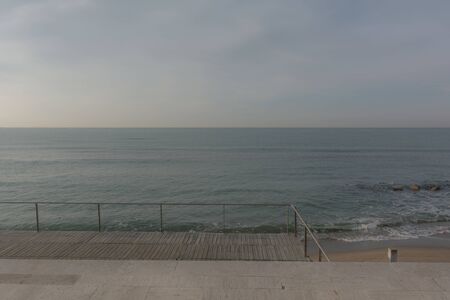 Ostia beach in a winter day
