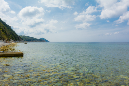 Holidays in Tuscany: Sottobomba beach at Elbaの写真素材