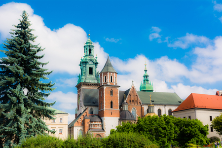 Wavel Castle in Krakow, Polandのeditorial素材
