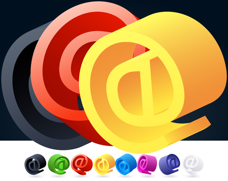 3D vector elegant alphabet of randomly rotated thin grace symbols. All symbols in set have 8 random points of view. Symbolのイラスト素材