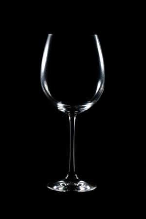 Wine glass on blackの写真素材