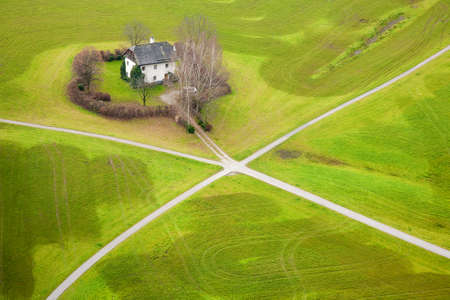 Crossroads in Austriaの写真素材