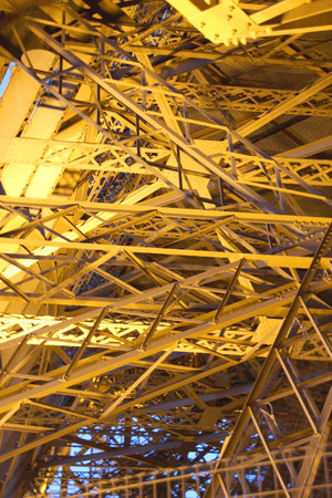 Architectural complex structure, structural engineering. View of a roof, technical architecture.の写真素材