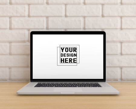 Front view of a laptop. Computer on an abstract background. Ideal to represent a web launch and promote that your business is now online. Technological ideas on computer support. If your venture is now in the digital age and you can find it on a web page on the internet, then that design can be very useful for you. If you work in e-commerce, use this image to promote your business and increase your sales.の写真素材