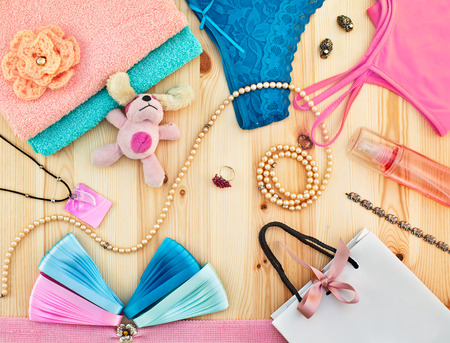 Women's clothing, accessories and jewelryの写真素材