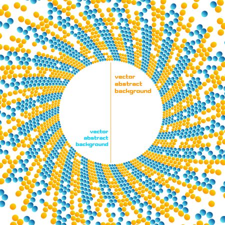 abstract background with colorful circles. のイラスト素材