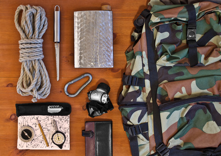 Items for travel. Set of travel accessories.の写真素材