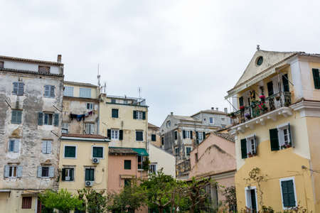 View of old townCorfuGreeceの写真素材