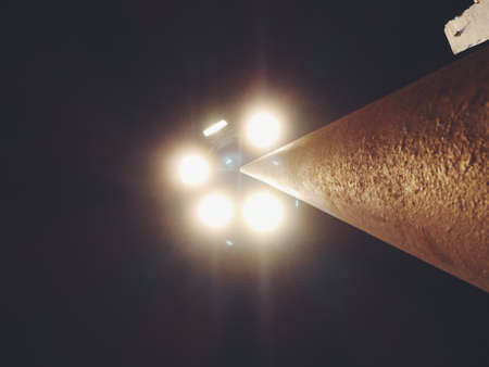Street lamp in the night.の写真素材