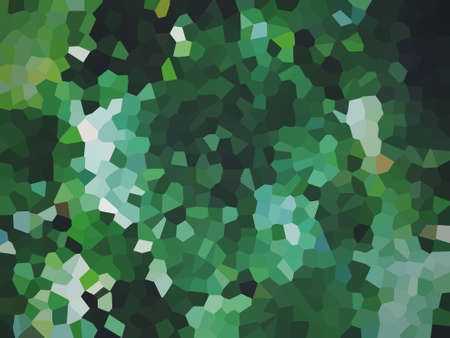 Abstract green mosaic background.の写真素材