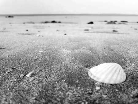 Beach at Kho Jum  in Krabi, Thailand.Black and white tone.