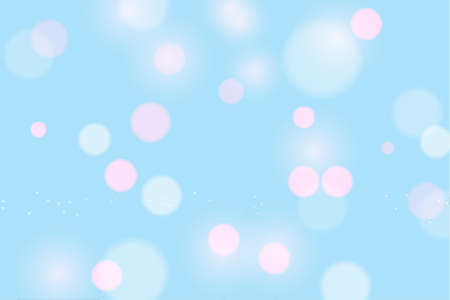 Blue pink abstract bokeh background.Pastel Illustration backdrop and wallpaper.の写真素材