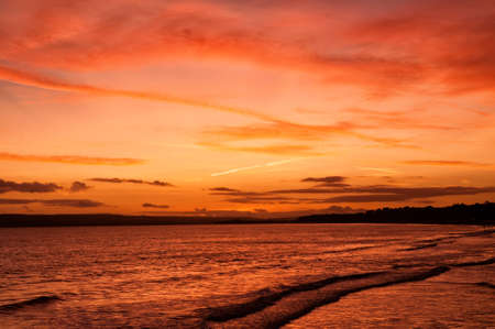 Sunset over the ocean