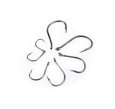 Fishing hooks set. Sharp, treble and worm type, gear for tourism and hobby, device for catching...