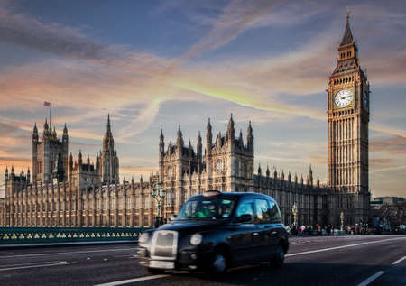 LONDON, UNITED KINGDOM - December 16, 2014: The most famous London landmark Big Ben from Westminster bridge . London is the world's most-visited city as measured by international arrivals.のeditorial素材