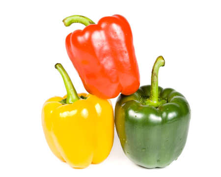 Fresh pepper isolated on a white background