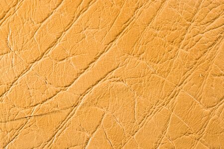 Natural qualitative brown leather texture. Close up.
