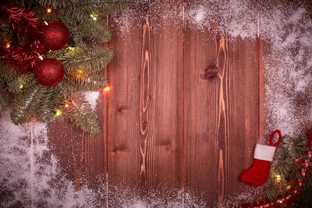 Christmas and New Year background.の写真素材