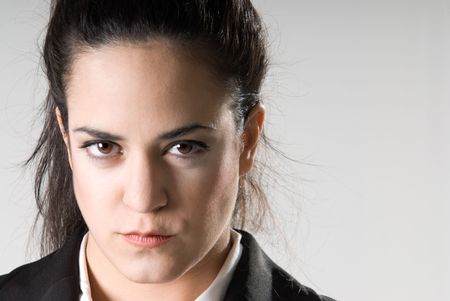 Business woman looking seriousの写真素材