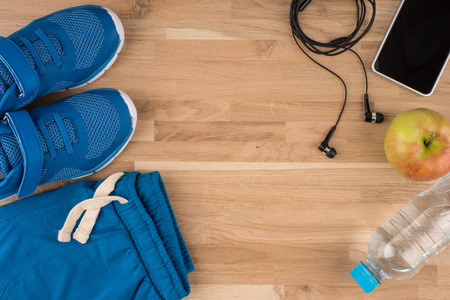 Sneakers and sport equipmentの写真素材