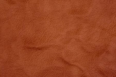 Natural brown leather texture. Top view.の写真素材