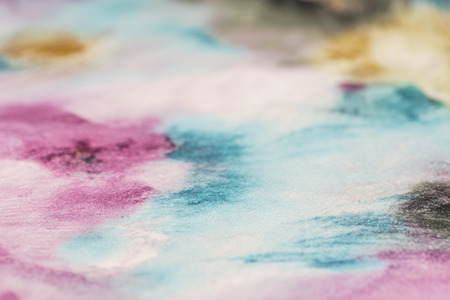 Multi-colored velor fabric selective focus. Abstract background, empty template.の写真素材