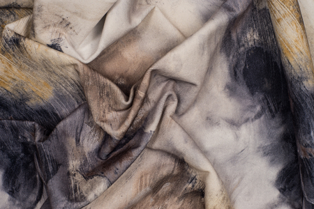 Bright multi-colored fabric. Abstract background, empty template.の写真素材