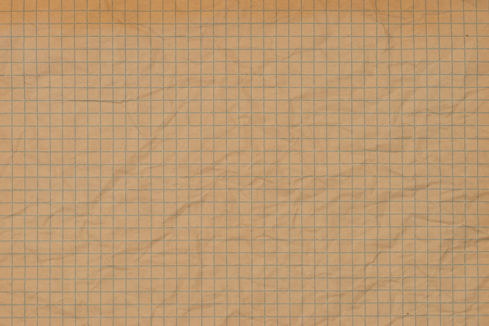 Old paper checkered background texture. Top view.の写真素材