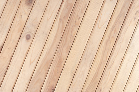 Old wood plank background. Abstract background with empty space. Top view.の写真素材