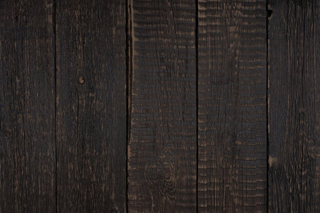 Old wood plank background. Abstract background with empty space. Top view.の写真素材