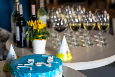 Birthday cake, we are 2 years oldの写真素材