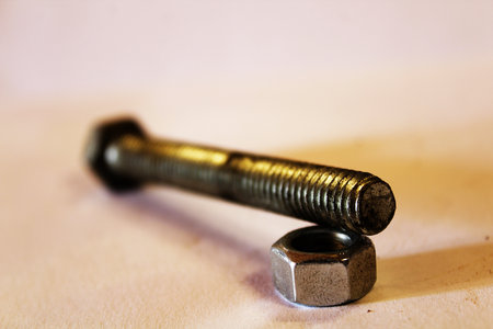 nut and bolt.の写真素材