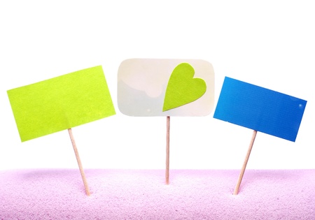 advertise blank on wood stickの写真素材