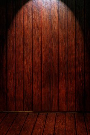 cherry old dirty wood roomの写真素材