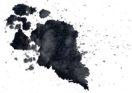 Paint splashes on white background の写真素材