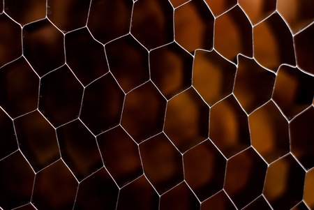 hexagonal modern brown of background の写真素材