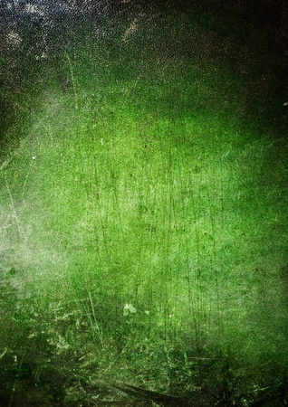 green grunge dark leather textureの写真素材