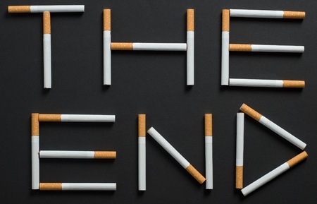 conceptual picture of death smokerの写真素材