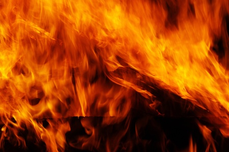  burning billets in hot stove with smooth fire