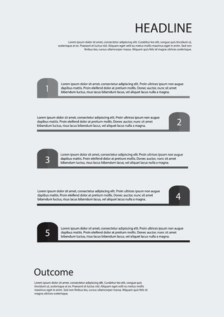 Step by step vector design. Step by step template. Step by step quote icon. Quote citation blank template.のイラスト素材