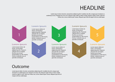 Step by step vector design. Step by step template. Step by step quote icon. Quote citation blank template.のイラスト素材