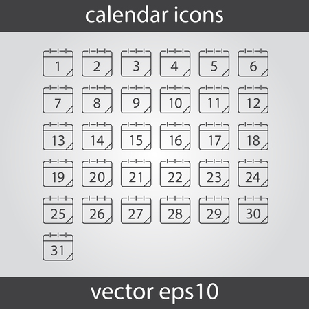 Calendar icon, vector eps10 illustration. Calendar Date.のイラスト素材