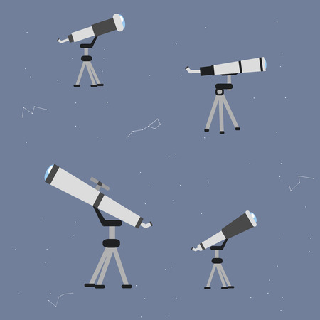 Astronomy vector icon set. A collection of space themed symbolsのイラスト素材