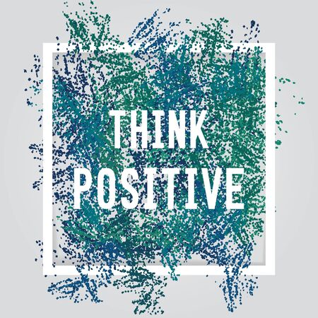 Motivation square poster. Text lettering of an inspirational saying. Quote typographical posterのイラスト素材