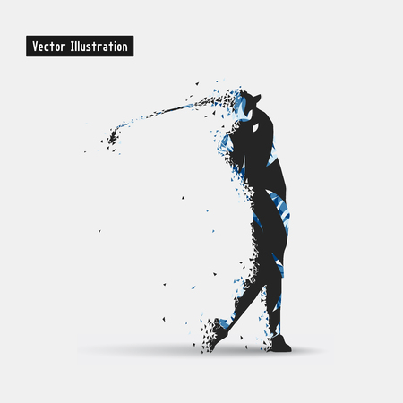 Golf Particle divergent compositionのイラスト素材