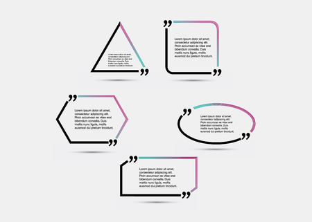 Quote blank template.のイラスト素材