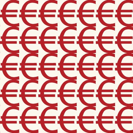 Seamless currency euro paternのイラスト素材