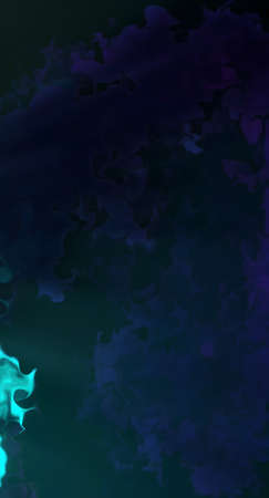 Currents of translucent hues, snaking metallic swirls, and foamy sprays of color shape the landscape...
