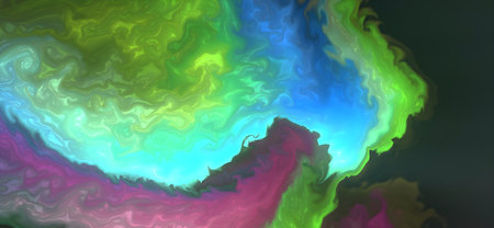Mixture of colors creating waves and swirls. For posters, other printed materials.